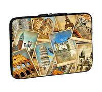 PEDEA Custodia per notebook in neoprene 15,6 pollici, vintage travel