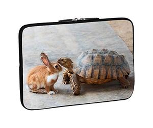 Pedea Design - Custodia per tablet da 10,1", in neoprene, colore: Rabbit e tartaruga