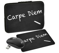 PEDEA Design Tasche 10, Mouse + Pad, carpe diem