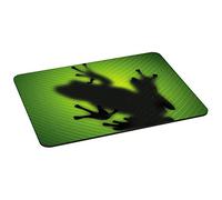 Pedea Tappetino per mouse da gioco e ufficio, 350 x 280 mm, con bordi cuciti e fondo antiscivolo, Green Frog