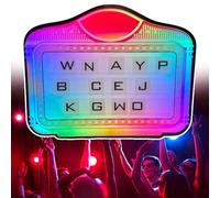 pedenencelia Cartello per Servizio Bottiglie VIP con Lettere E Numeri Intercambiabili, Cartello con Testo, Luce A 7 Colori, Informazioni Fai da Te, per Decorazioni per Feste Compleanno E Lettere