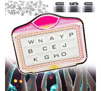 pedenencelia Insegna per Servizio Bottiglie VIP - Presentatore LED Luminoso con Lettere E Numeri Intercambiabili, 7 Tipi di Commutazione Dell'illuminazione, Modifica delle Informazioni Fai da Te