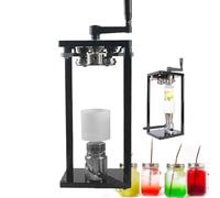 pedenencelia Macchina Aggraffatrice Manuale per Lattine da 2,2 Pollici di Diametro - Design A Manovella A Tre Rulli, Altezza di Sigillatura Regolabile (1,2-6,7 Pollici)