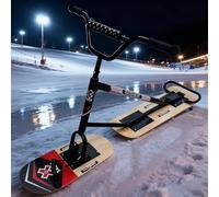 pedenencelia Monopattino da Neve per Adulti 2026/Monopattino A Spinta/Rotazione Completa A 360°, Telaio in Lega di Alluminio Ispessito E Pedana in Acero A 5 Strati B