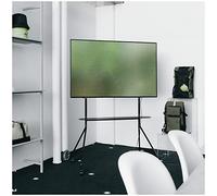 Pedestal Moon PRO Porta TV per Schermi da 40” a 75” | Porta TV Mobile con Ruote per Sala Conferenza | Supporto TV Professionale per Schermi (Nero)