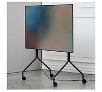 Pedestal Moon Rollin' Porta TV con Ruote | Piedistallo TV Moderno per Soggiorno | Carrello TV dal Design Danese | Mobile tv con Ruote | Porta TV dal Design Danese (Nero)