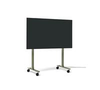 Pedestal Straight Rollin' - Supporto per TV con ruote per TV da 40 a 70 pollici, supporto per TV e carrello TV, girevole, supporto per TV per soggiorno, rialzo TV (Mossy Green)