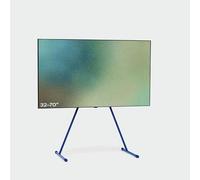 Pedestal Viva TV - Supporto per TV da 40 a 70 pollici, design moderno, robusti piedini per TV in acciaio, elegante base per TV con gambe inclinate e piedini arrotondati (blu)