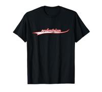 Pedestrian Walking City Life Vintage Varsity Distressed Maglietta