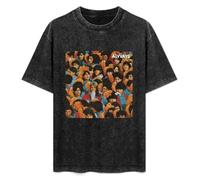 PEDFUVL As I Walk Through The Valley of The Shadow of Death I Fear No Evil Men's T-Shirt Graphic Printed Black Tee M