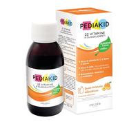 PEDIAKID - 22 Vitamine e Oligoelementi - Formula esclusiva al sciroppo d'Agave - Ottimizza l’apporto di vitamine e minerali - Flacone 125 ml