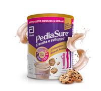 PEDIASURE Crescita e Sviluppo, Integratore Alimentare per Bambini 1+, Multivitaminico con 27 Vitamine e Minerali e Proteine, Confezione 850g, gusto Cookies & Cream