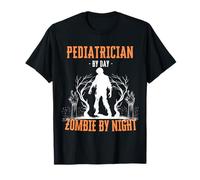 Pediatra di Day Zombie by Night Divertente Halloween Creepy Maglietta