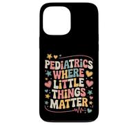 Pediatria dove piccole cose contano carino retrò Custodia per iPhone 13 Pro Max