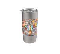 Pediatria Infermiera Animale Arcobaleno Practitioner Nursing Bicchiere termico in acciaio inox doppia parete