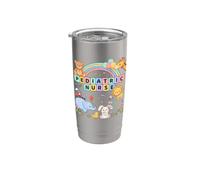 Pediatria Infermiera Arcobaleno Practitioner Nursing Bicchiere termico in acciaio inox doppia parete