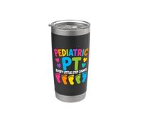 Pediatric PT Little Step Counts Pediatric Physical Therapist Bicchiere termico in acciaio inox doppia parete