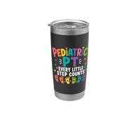 Pediatric PT Little Step Counts Pediatric Physical Therapist Bicchiere termico in acciaio inox doppia parete