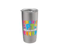 Pediatric PT Little Step Counts Pediatric Physical Therapist Bicchiere termico in acciaio inox doppia parete