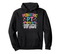 Pediatric PT Little Step Counts Pediatric Physical Therapist Felpa con Cappuccio
