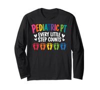 Pediatric PT Little Step Counts Pediatric Physical Therapist Maglia a Manica