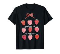 Pediatrics Is My Jam Pediatra Squad Peds Strawberry Bow Maglietta