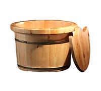 Pedicure Ammollo Per Piedi Vaschetta Per Piedi In Legno Addensato Per Uso Domestico Con Coperchio, Pediluvio Per Massaggio, Bastone Per Piedi In Legno Per Uso Domestico Spa Per Piedi Lavaggio Domesti