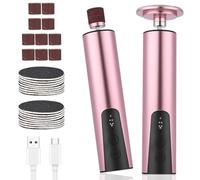 Pedicure Elettrico Professionale Calli Piedi Rimozione Ricaricabile con Cuscinetti di Ricambio Lima Calli Piedi Elettrico a Velocità Regolabile Pedicure Kit per Pelle Morta e Tacchi Incrinati, Rosa