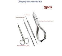 Pedicure Strumenti Kit Unghie Pinza Cuticole Dito Forbici per Unghie Palla Sonda