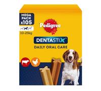 Pedigree Dentastix Snack per la Igiene Orale (Cane Medio 10-25 kg) 180g 105