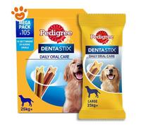 Pedigree Dog Dentastix per Cani Taglia Grande (Large) > 25 Kg - Pedigree Dog Dentastix per Cani Taglia Grande (Large) > 25 Kg - Confezione Da 7 Stick, 29/08/2025