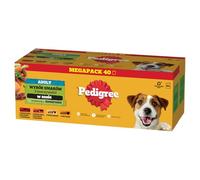 Pedigree DOGCARE - Cibo per cani, sacchetto per porzioni Chunks in salsa per adulti, 40 x 100 g