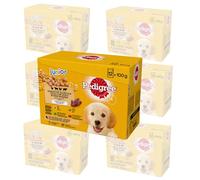 Pedigree DOGCARE - Sacchetto per alimenti per cani, in gelatina Junior, 84 x 100 g