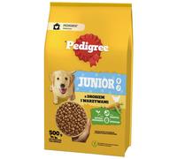PEDIGREE Junior 500g alimento completo con pollame e verdure per cani in crescita di taglia grande e media