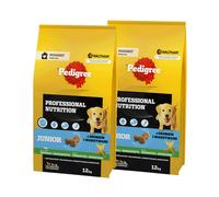 PEDIGREE® Junior Professional Nutrition 2x12kg con pollame e verdure