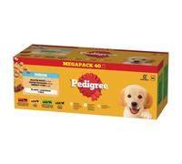 40 x 100 g PEDIGREE Junior cibo umido MIX 4 gusti in gelatina per cuccioli