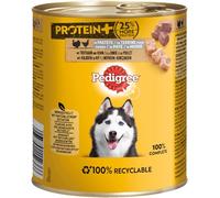 PEDIGREE Protein+ - Scatola in terrina con tacchino e pollo, per cani adulti, 800 g
