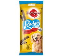 Pedigree Rodeo Duos al Manzo e Formaggio, 10 Confezioni da 7 Snack ciascuna (70 bastoncini)