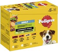 PEDIGREE Sacchetti per adulti in salsa, selezione mista, con 4 varietà, confezione multipla, 12 x 100 g