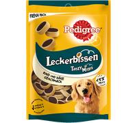 Snack Pedigree Tasty Bites - Set %: Cheesy Bites Formaggio & Manzo 12 x 140 g