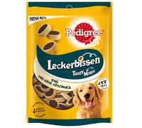 Snack Pedigree Tasty Bites - Set %: Cheesy Bites Formaggio & Manzo 12 x 140 g