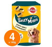 Pedigree Tasty Mini Bites snack per cani - formaggio e bacon - 140 gr - 1° ORDINE? scegli lo sconto BZR5 / BZR20 + 200 punti fedeltà