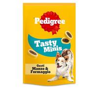 Pedigree Tasty Minis Snack per Cani al Gusto Formaggio e Manzo, Bocconcini Morbidi, 6 Confezioni da 140 g, Totale 840g