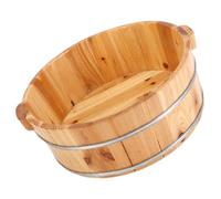 Pediluvi in legno vaschetta for piedi in legno vaschetta for piedi in legno con manici 36 cm pedicure in legno pediluvio ammollo vasca da bagno piedi massaggiatore vasca for home office spa trattame