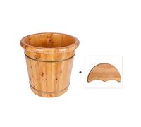 Pediluvio, Barile per pediluvio in Legno, Botti per Pedicure Lisci e delicati Ciotola per Pedicure Massaggio termale per Piedi in ammollo Massaggiatore Vaschetta per i Piedi (Colore : B) Present