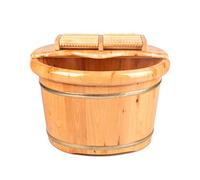 Pediluvio, Barile per pediluvio in Legno, Botti per Pedicure Lisci e delicati Ciotola per Pedicure Massaggio termale per Piedi in ammollo Massaggiatore Vaschetta per i Piedi (Colore : B) Present