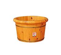 Pediluvio, Barilotto per pediluvio in Legno, Botti per Pedicure Lisci e delicati Ciotola per Pedicure Massaggio termale per Piedi in ammollo Massaggiatore Vaschetta per i Piedi (Colore : A) Present