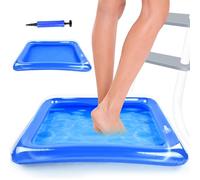 Pediluvio e Piscina Gonfiabile, Bacino per Pediluvio 60 x 45 CM, con Pompa per Scale di Ingresso, Spa, Accessori per Piscine Fuori Terra