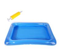 Pediluvio gonfiabile a bordo piscina, design pieghevole in PVC e multifunzione (preparazione ingresso piscina/spa/lavanderia, facile da riporre) (B)