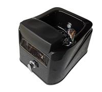 Pediluvio in acrilico, lavandino for pedicure in acrilico, con lampada colorata for massaggio e calore, vasca for pediluvio for alleviare lo stress dei piedi(Black)